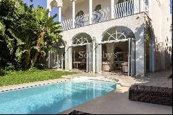 Elegant seafront villa with swimming pool and private garden