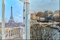 Spectacular views of the Eiffel Tower and teh River Seine