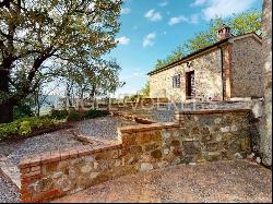 Typical Tuscan farmhouse with swimming pool