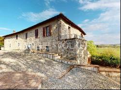 Typical Tuscan farmhouse with swimming pool