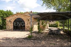 Typical Tuscan farmhouse with swimming pool