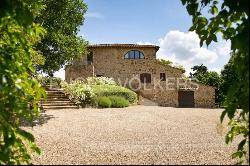 Typical Tuscan farmhouse with swimming pool