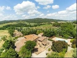 Typical Tuscan farmhouse with swimming pool