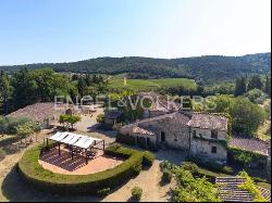 Beautiful farmhouse with olive trees