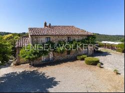 Beautiful farmhouse with olive trees