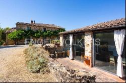 Beautiful farmhouse with olive trees