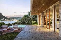 For sale in Montagnola: an elegant villa, soon to be built, offering a breathtaking view 