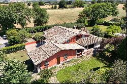 Villa with pool surrounded by greenery near Fano