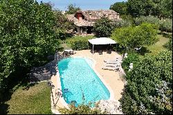 Villa with pool surrounded by greenery near Fano