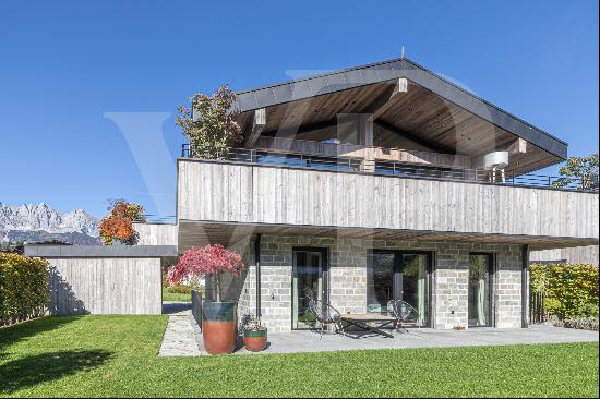 elegant chalet in quiet and sunny position