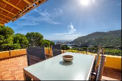 Semi-detached house with beautiful sea view in Aiguafreda, Begur