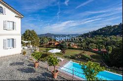 Elegant villa with panoramic views of the Castle of Angera