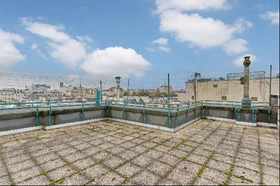 Paris 8th District - A 9-room apartment with an 80 sqm roof terrace