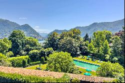 Lugano-Gentilino: elegant penthouse apartment for sale with view of Lake Lugano & surroun