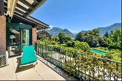 Lugano-Gentilino: elegant penthouse apartment for sale with view of Lake Lugano & surroun