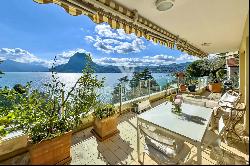 Elegant penthouse apartment for sale in Lugano-Castagnola, featuring breathtaking panoram