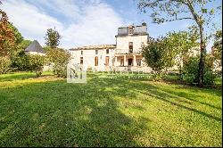 Spectacular chateau with pool and 163 acres of diverse land, one hour to Bordeaux