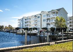 MARINA FRONT AT WHARF LANDING WITH BOAT SLIP