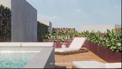 New penthouse with pool and terrace, for sale, in the centre of Porto, Portugal