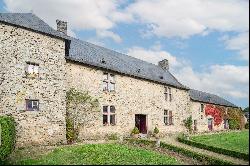 Manor near Angers in a lanscaped park with swimming pool