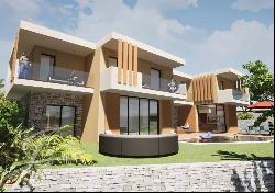 New contemporary villa with guest house