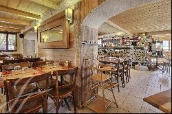 Restaurant with ski-in/out guest rooms in Les Crosets