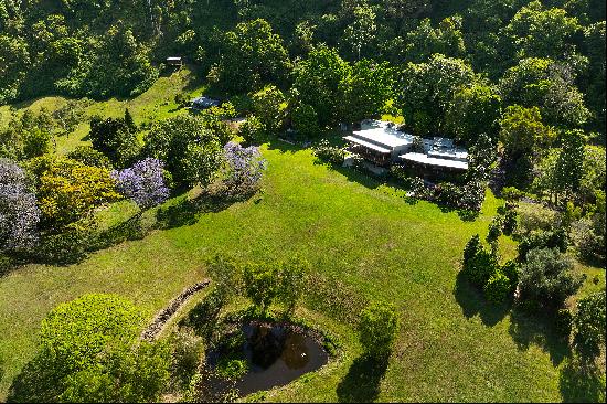 Secluded 15-Acre Retreat with Ocean Views and Guest Studio