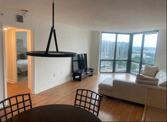 Fully Furnished and Beautifully Renovated 26th Floor Condo in Buckhead