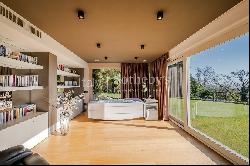 Exclusive modern villa with panoramic lake views and spa