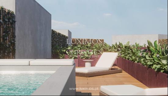 New penthouse with pool and terrace, for sale, in the centre of Porto, Portugal