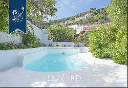 Villa with a pool and terrace by the sea for sale in the heart of Ponza island