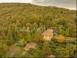 In the Heart of Chianti, Stone Farmhouse with Pool and Breathtaking Views