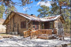 Two turn of the century charming cabins nestled in towering pines