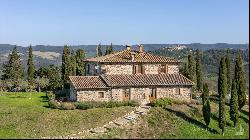 Restored stone country house in Radicofani, Siena