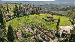 Restored stone country house in Radicofani, Siena