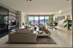 Lugano-Aldesago: modern penthouse apartment for sale with stunning lake views, rooftop te