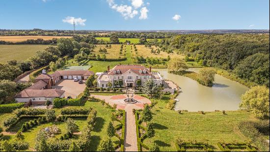 Saffron House is an impressive country house designed to a Georgian style occupying 17 acr