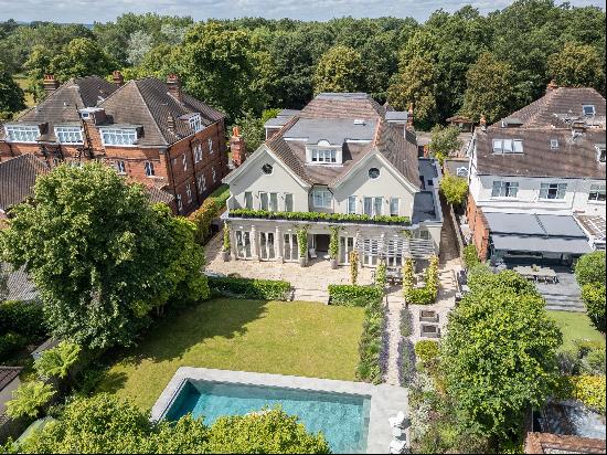 A luxurious seven bedroom, eight bathroom detached residence for sale on one of Wimbledon 