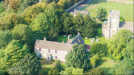 A Grade II listed Badminton Estate farmhouse needing modernisation in pretty South Cotswol