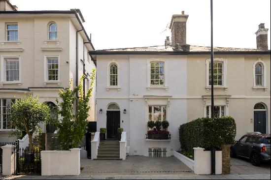 A beautifully refurbished, semi-detached house for sale on Westbourne Park Villas, W2.