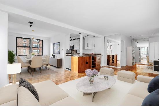 2 BEDROOM (CONVERTIBLE 3), 2 BTH, PLUS HOME OFC, GRAMERCY, $1,599,000. LOW MAINTENANCE: