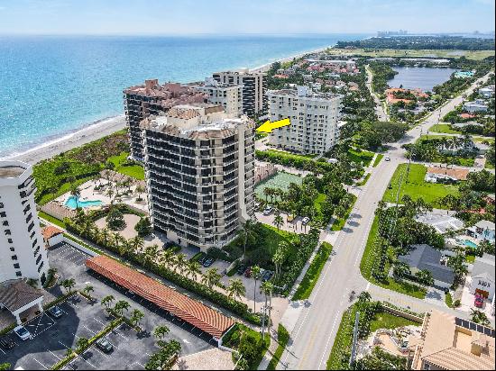 Indulge in breathtaking ocean and preserve views from this stunning penthouse oasis perche