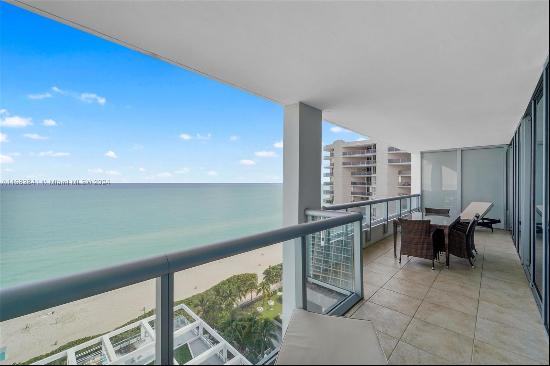 STUNNING DIRECT OCEAN VIEW from all room of the unit at renowned Carillon Miami Wellness R