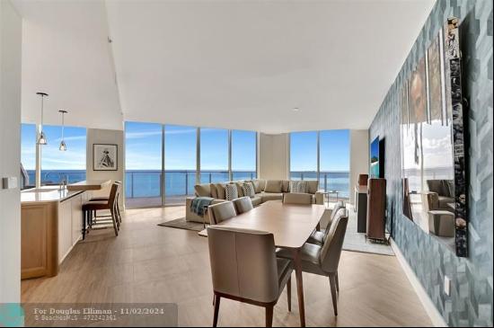 DIRECT OCEANFRONT SOUTHEAST CORNER WRAP-AROUND BALCONY FOUR SEASONS PRIVATE RESIDENCES, 4 