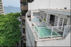 Duplex penthouse with pool and ocean view, just steps from the beach