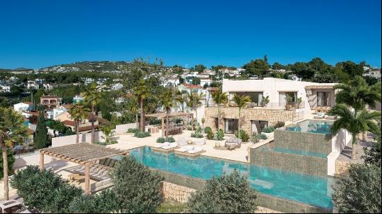 Luxury Villa in Ibizan Style with Spectacular Sea Views, Just 40, Benissa 03720