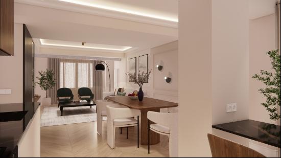 Beautiful brand new refurbished flat with two bedrooms and 130 s, Madrid 28001