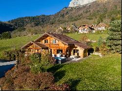 Authentic chalet in Dingy-Saint-Clair with uninterrupted views