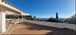 Panoramic sea view, near village