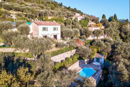 Cabris with Panoramic Sea and Lake Views